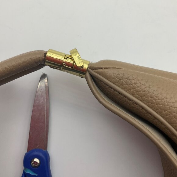 Songmont Luna Shoulder Bag Tan Beige Vegan Leather Hobo Detachable Strap*Read - Picture 10 of 16